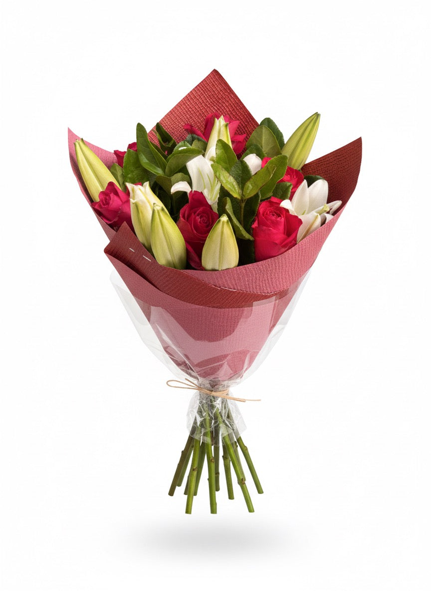 Pink Rose-Lily Delight