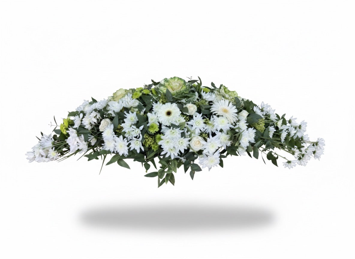 White Coffin Spray (large)